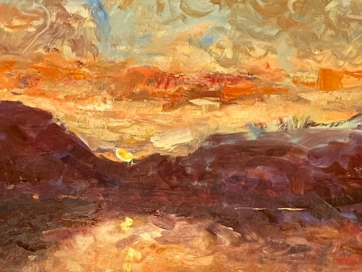 Southwestern river landscape oil painting