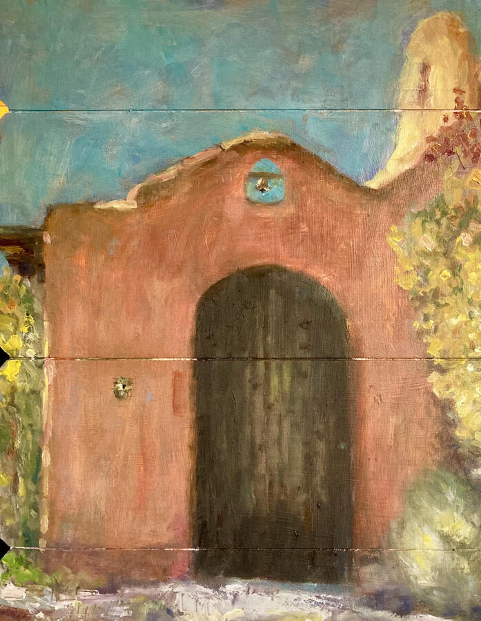 Taos oil painting
